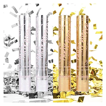Wholesale Boy or Girl Baby Shower Confetti Powder Cannon Gender Reveal Party Supplies Popper Smoke Powder Confetti Stick Cannon