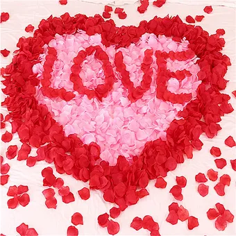 Wholesale Wedding Rose Petals Artificial Silk Flower Red Rose Petals Valentine's Day Decor