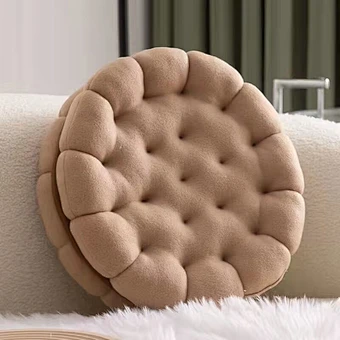 Short Plush Cookie Creative Cushion