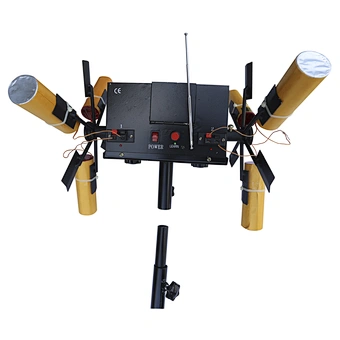 Most Popular 2025 Double Electric Remote Control Fireworks Firing System Windmill Spark Machine for Party Decorations
