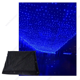 Blue White Rgb Home Party Ceiling Backdrop Cloth Light Led Star Curtain for Wedding Stage Concert Disco DJ Ktv Decoration
