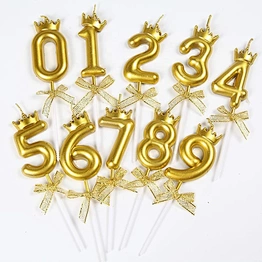 Wholesale Party Decoration Allite Birthday Number Candle Wax Cake Candle Wholesale Number 0-9 Wax Cake Candle