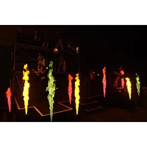 DMX Mini Flame Projectors Concert Flame Machine Mini Fire Machine Flame Projector for Stage Disco DJ Party Stage