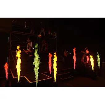 DMX Mini Flame Projectors Concert Flame Machine Mini Fire Machine Flame Projector for Stage Disco DJ Party Stage