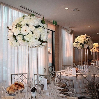 80cm Tall Transparent Decorative Flower Arrangement clear Acrylic Flower Stand for Wedding Table Centerpiece