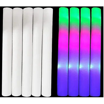 Customizable Purple RGB Glow Stick Bulk LED Foam Cheer Tube for Party & Promotional Use Colorful Light in the Dark
