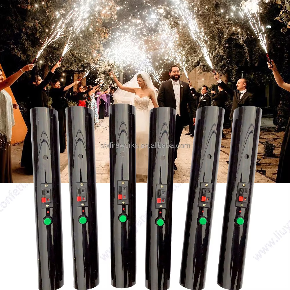 Hand Hold Cold Fire Shooter for Spark Fountain Fireworks Handheld Mini Spark Shooter Stage Fireworks Firing System for Wedding