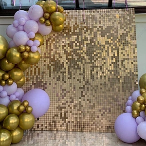 New Color Interlocking Grid Panel Wedding Event Backdrop Sequin Wall Shimmer Backdrop Wedding Decorations