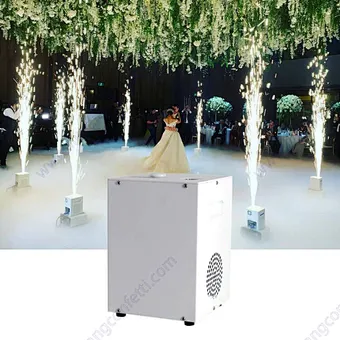 DMX Electric Titanium Powder Cold Sparklers Stage Fountain Firework Pyrotechnic Spark Dancing Machine for Parties Wedding