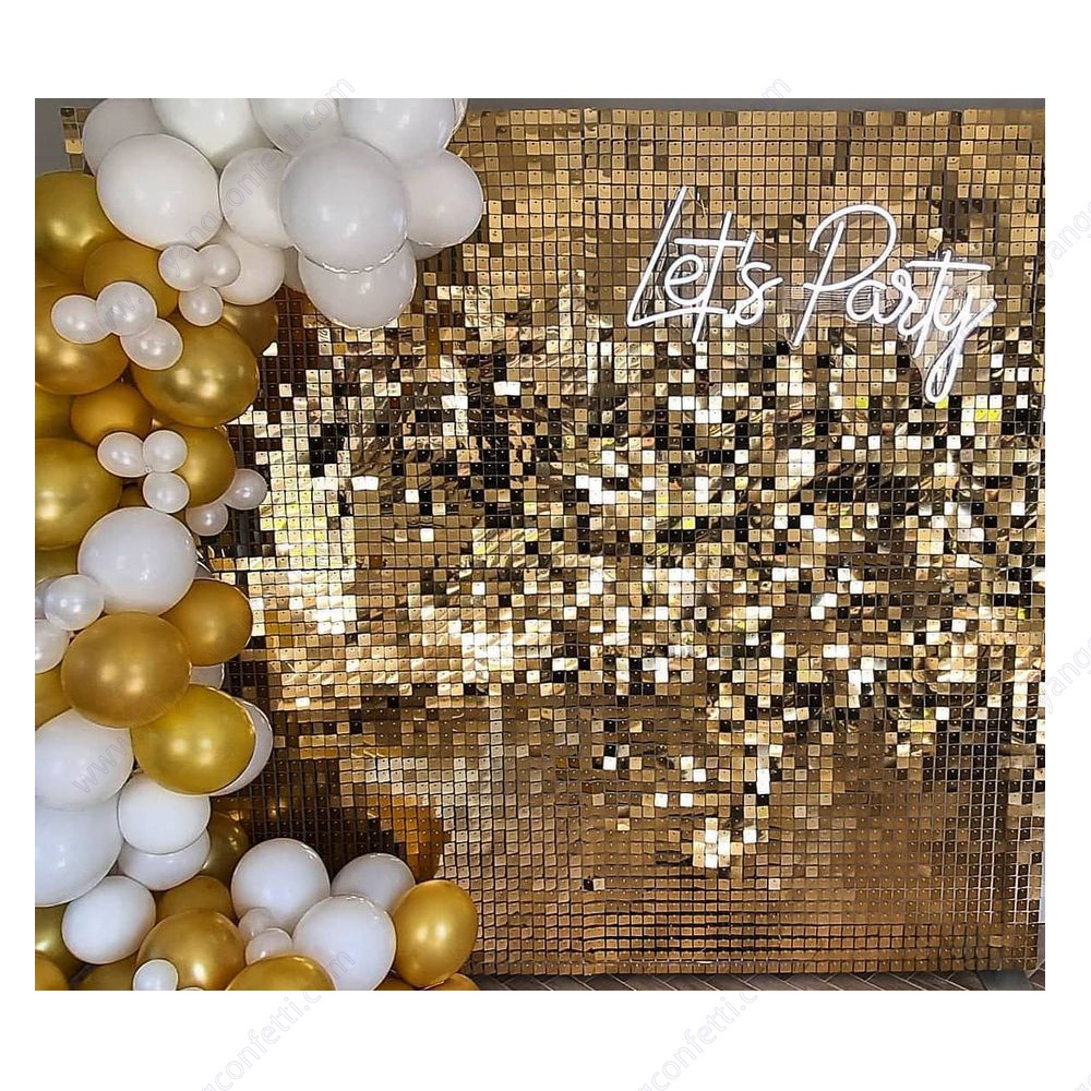 Birthday Home Bridal Shower Engagement Bachelorette Decor Stunning Iridescent Mirror Wedding Shimmer Backdrop Sequin Wall Panel