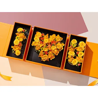 I Love You Gift Box Romantic Custom Eternal Life Flower Packing Rose Soap Package Heart Shape Luxury Valentine Day Paper Wedding
