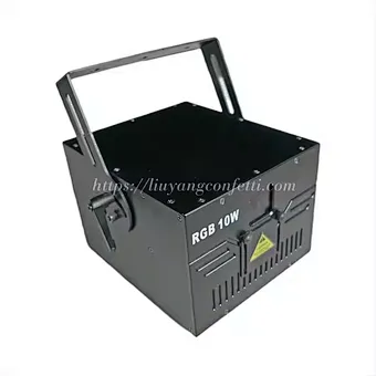 10W ILDA 3D RGB Laser Projector Modern Metal Snow Focus Decorations for Bride Groom Wedding & Grand Event Party for Ceremony