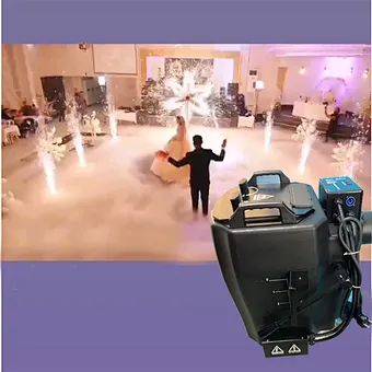 DJ Concert Nimbus Low Lying DMX Big 6000W Dry Ice Fog Smoke Machine for Wedding Party Events