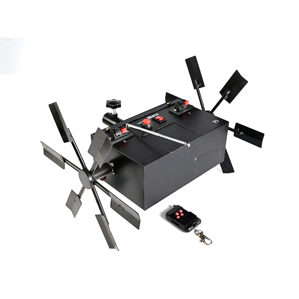 Remote Control Double Electric Windmill 12V Rechargeable Battery,with Learn Function