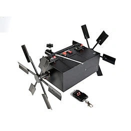 Remote Control Double Electric Windmill 12V Rechargeable Battery,with Learn Function
