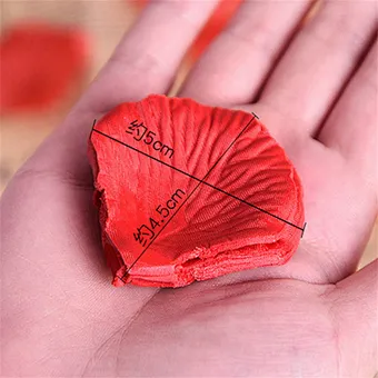 100pc Color Real Touch Fabric Red Artificial Rose Petals Flower Silk for Valentine Day Wedding Decoration Event Satin Decorative