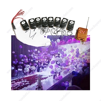 8 Cue Remote Control Flying Drop Blast Balloon Bursting Exploding System for Wedding Party Big Event Decoration