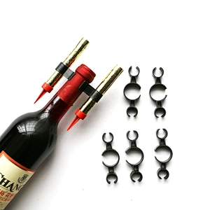 Wholesale Black Double Ice Fountain Candle Holder Clip for champagne Bottle Birthday Sparkler Fireworks China Supplier