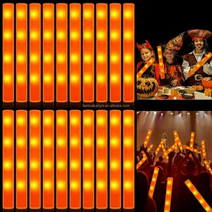 Custom LED Glow Foam Stick Cheap Flashing Light up Cheering Baton for Night Run or Valentine's Day Use