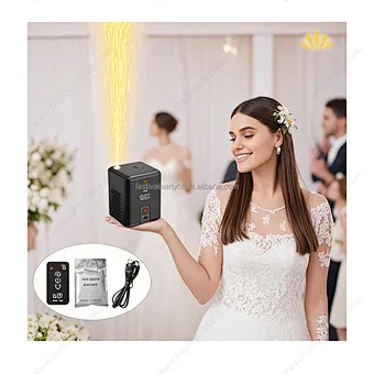2025 New 350W Mini Spark Machine Indoor/Outdoor Stage Lighting Equipment for Wedding Parties Clubs DJ Shows Cold Fireworks