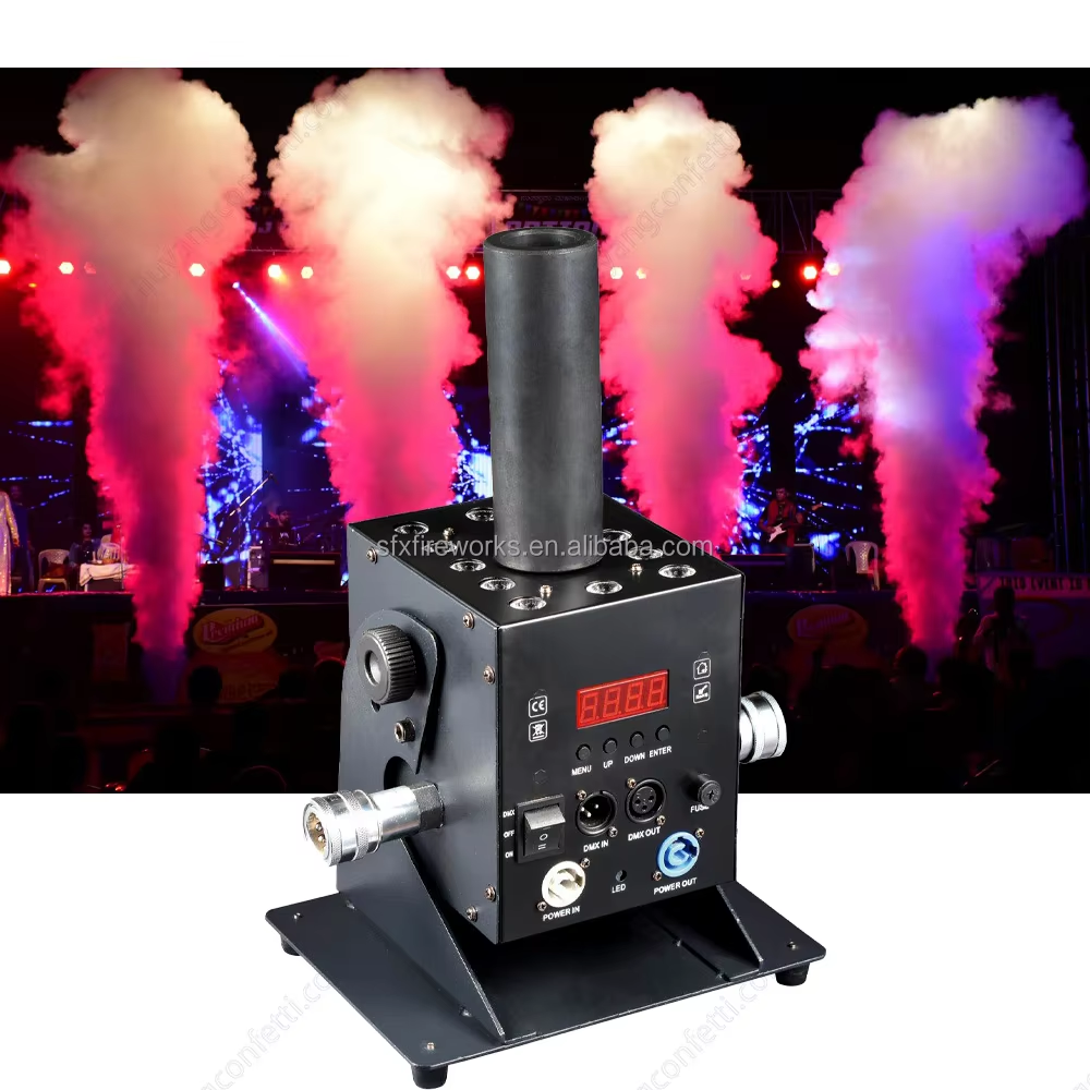 Digital DMX Control LED CO2 Jet Machine Single Pipe CO2 Jet Smoke for Events Nightclubs Bars Weddings-Promotional Party Supplies