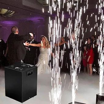 DMX Remote 650w Cold Spark Machine Stage Wedding Cold Pyrotechnics Fireworks Fountain Cold Sparkler Machine