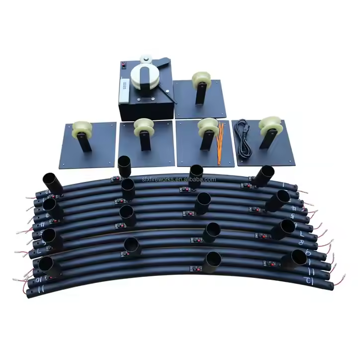 3m/4m/5 Cold Spark Machine Party Sparkler Remote Control Big Circle 360 Degree Rotate Firework Firing System Wedding DJ Event