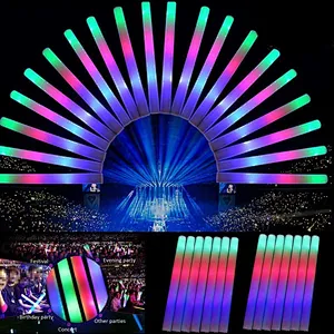 Neon Baton Wand Tube Party Supplies Oem Multi Color Custom Glow Cheap Night Run Use Flashing Light up Cheering Led Foam Stick