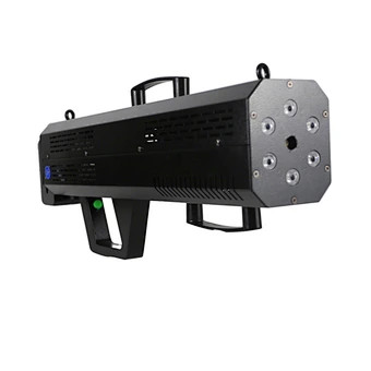 Portable 1500W RGB LED Air Column Smoke Gun for Weddings & DJ Stages Night Club Disco Concert & Party Decorations