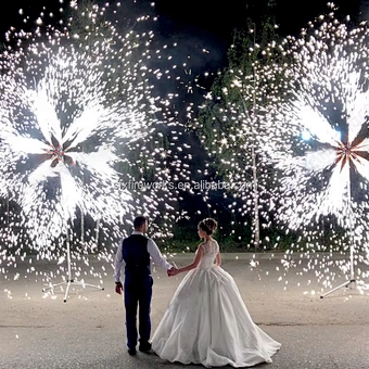 Sfx Wedding Celebration Wedding Decoration Marriage Pyro Fountain Wheel Stage Firing System Pyrotechnic Cold Fireworks Machine