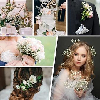 30cm Artificial Gypsophila Plastic Flower Home Hotel Christmas Decor Wedding Decor Flower