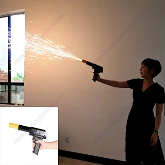 Hand Hold Cold Pyro Gun for Cold Spark Fountain Fireworks Handheld Mini Spark Shooter Stage Fireworks Firing System for Wedding