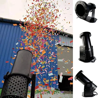 DMX512 LED Confetti Blower Launcher Machine Wedding DJ Party Bar Disco Event Effect Remote
