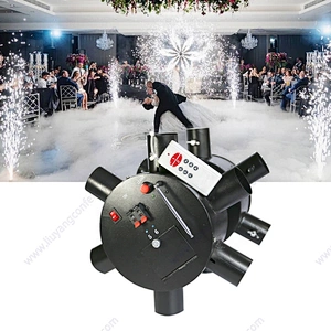 Indoor Pyrotechnic Cold Pyro Fountain Double Wheels Stage Fireworks Firing System