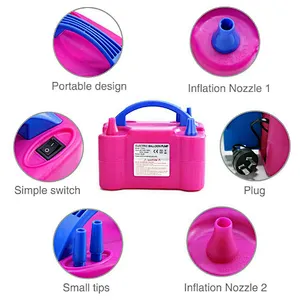 Hot Sale Electric Balloon Pump Air Blower Party Balloons Decoration Portable Balloon Machine
