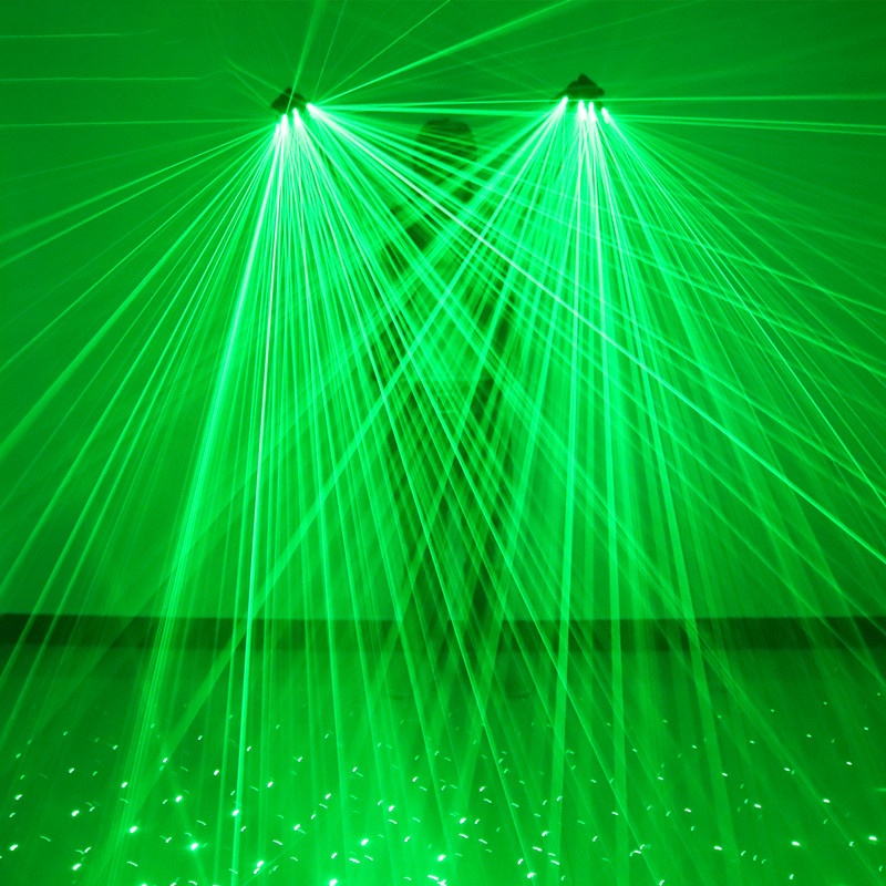 Iron Man LED Glowing Bar Show RGB Flash Adult Laser Glove for Halloween Party Beam Glow Red Purple Dancing Stage