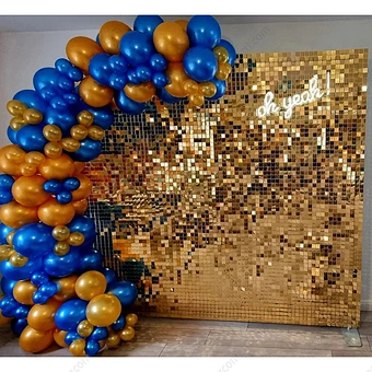 Birthday Home Bridal Shower Engagement Bachelorette Decor Stunning Iridescent Mirror Wedding Shimmer Backdrop Sequin Wall Panel