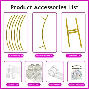 Hot Selling Wedding Backdrop Arch Elegant Wedding Gold Metal Arch Background for Party Events Decoration