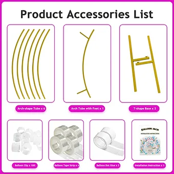 Hot Selling Wedding Backdrop Arch Elegant Wedding Gold Metal Arch Background for Party Events Decoration