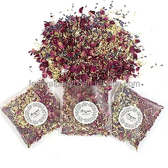 Dried Wedding Confetti Lavender Flower Petals Petals Organza Bag Natural Small Rose Petals for Mariage Photography
