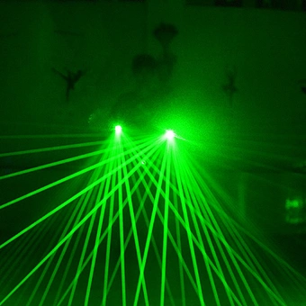 Iron Man LED Glowing Bar Show RGB Flash Adult Laser Glove for Halloween Party Beam Glow Red Purple Dancing Stage