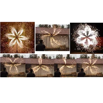 Cold Fireworks Stage Pyro Fountain Wheels Firing System Pyrotechnics Cold Fireworks Machine Wedding Celebration Remote Control