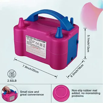 Hot Sale Electric Balloon Pump Air Blower Party Balloons Decoration Portable Balloon Machine