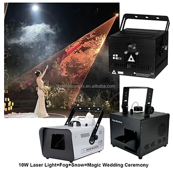 10W RGB Phone-Controlled Wedding Laser Light Projector Stage Laser Light Show for Wedding Parties Red Beam Effect Dance Floor