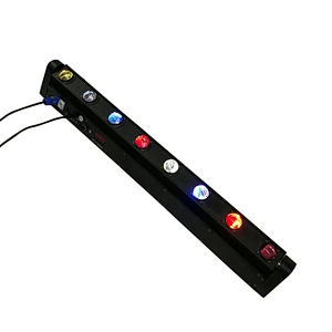 Hot 8 Eye Full Color Rotating Activated DJ Party Lights LED Music Aluminum Laser Beam Stage Light for Disco Dancing Birthday