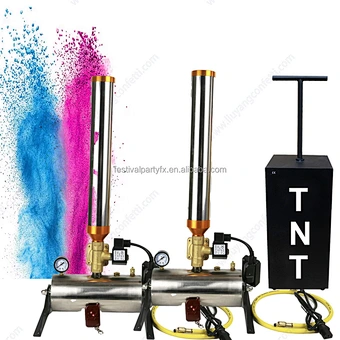 Remote Control Electronic Party Popper & Spray for Baby Shower Boy-Girl Gender Reveal Wedding Graduation-Outdoor Firework Effect