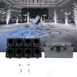 Wedding Marriage Bride Couple Entry First Dance D08 Remote Control Cold Fountain Base Firework Machine Pyrotechnic Firing System