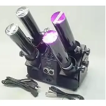 4-Shot High-Quality Motorized Confetti Launch System Machine DMX Control
