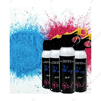 Baby Shower  Boy Girl Gender Reveal Cornmeal Spray Holi Powder Blaster Confetti Cannon Powder Smoke Color Spray Gun Fireworks