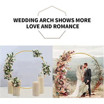 Hot Selling Wedding Backdrop Arch Elegant Wedding Gold Metal Arch Background for Party Events Decoration